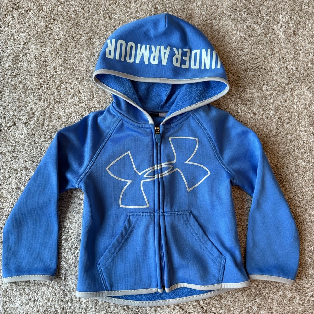 Under Armour Kids Full-Zip Blue Hoodie